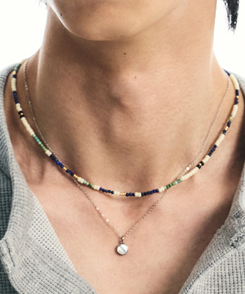 에스에스와이() [SET] 피스타치오 스톤 목걸이 & 오닉스 펜던트 목걸이 상품 이미지