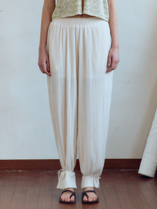 【SIENNE】 City Pleated Pants / 追跡付 City Pleated Pants (Navy) - 시엔느
