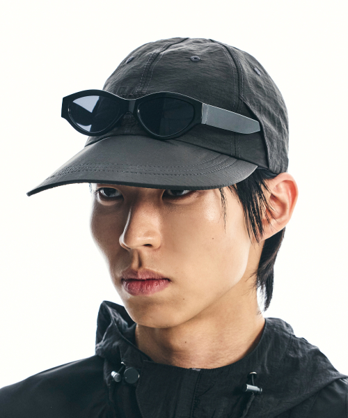 에스에스와이() 슬로우 워커스 클럽 나일론 롱빌캡 블랙 상품 이미지