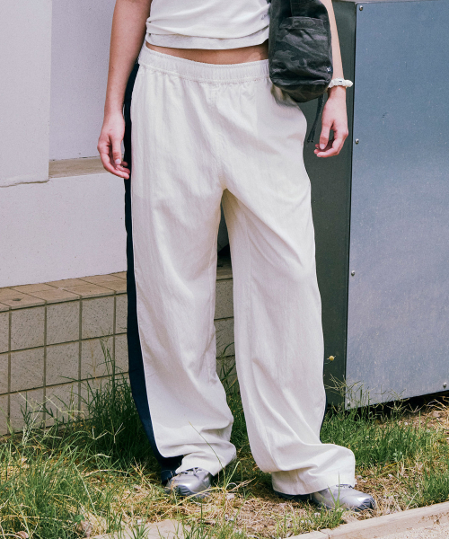 ■LOW CLASSIC■ Lc LOOSEFIT BANDING PANTSIVORY NAVY LC252PT0 로우클래식(LOW CLASSIC) Lc LOOSE-FIT BANDING PANTS_IVORY