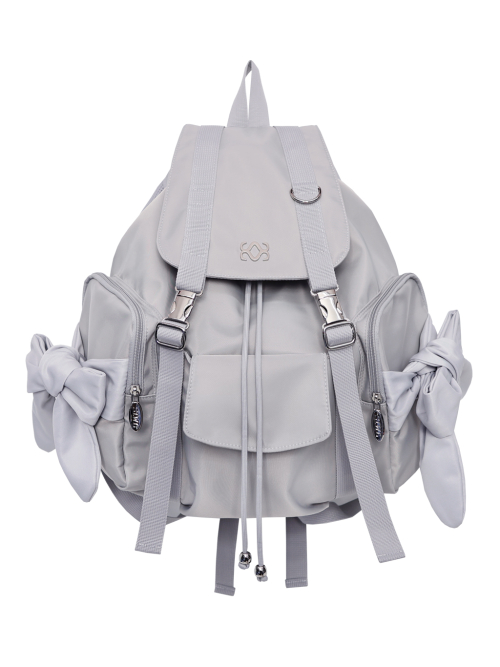 Bow Backpack (Light Grey)
