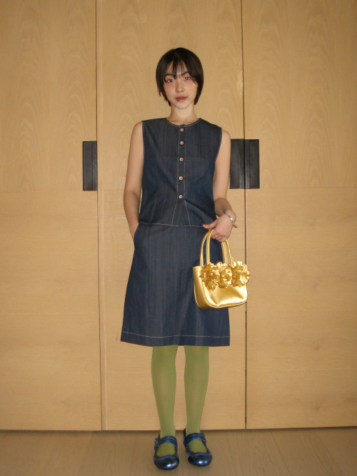 M DENIM SKIRT_BLUE