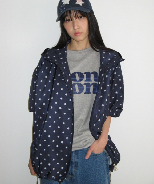 HOODED HALF SLEEVE WINDBREAKER NAVY STAR