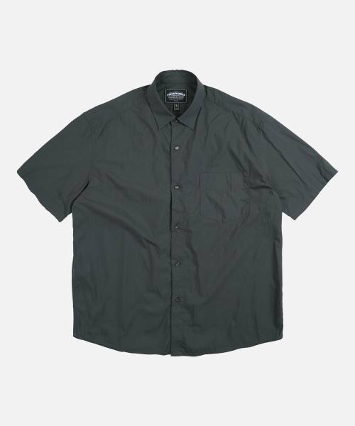 FEATHER CN RELAXED HALF SHIRT _ CHARCOAL