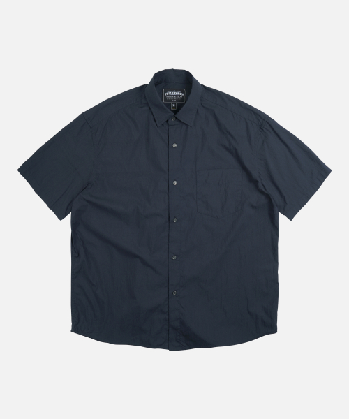 FEATHER CN RELAXED HALF SHIRT _ NAVY