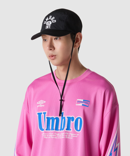 韓国*UMBRO■Seersucker Soft Cap Whiplash: 032c x aespa capsule collection (SEOUL EXCLUSIVE
