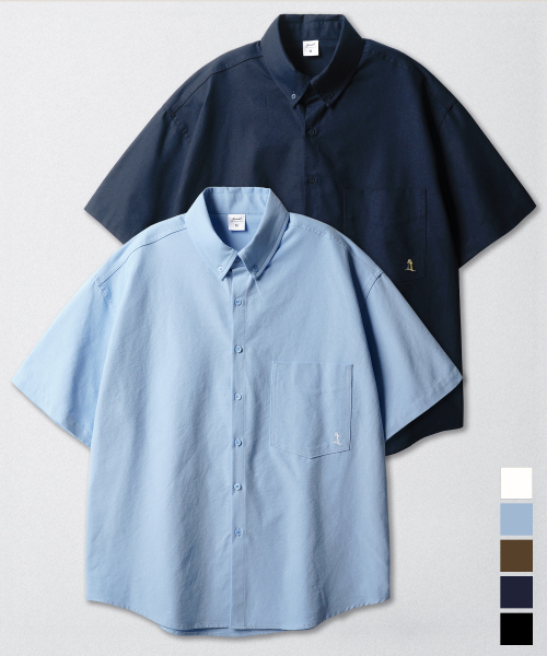 [2PACK] Slick BD Oxford Short Sleeved Shirt KJSS2638