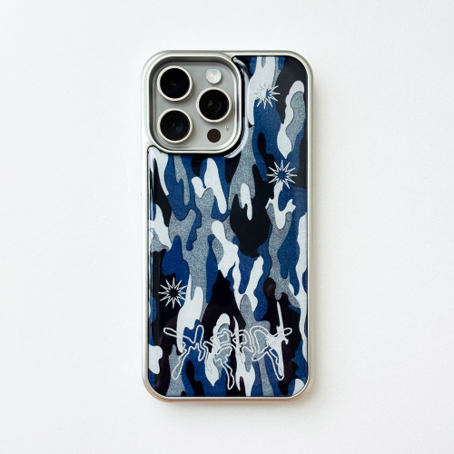 메모리즈바운더리 Sharpburst Camouflage Phone Case (SV_Blue)