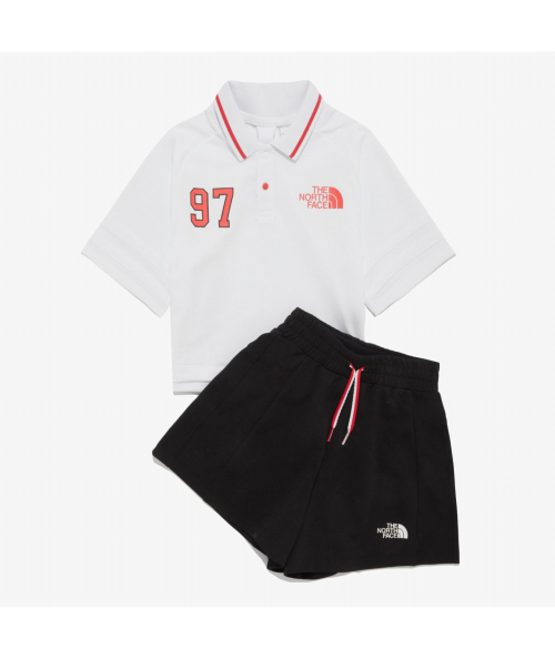 노스페이스 키즈() 걸즈 에이스 크루 세트 NT7UR25S_BLK 상품 이미지