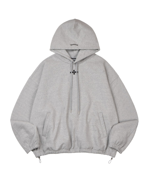 Cross String Hood _ Gray