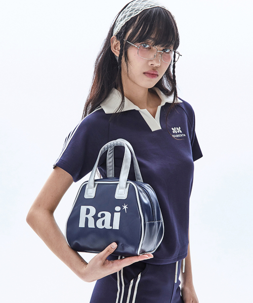 Rai square club mini handbag тёмно-синий