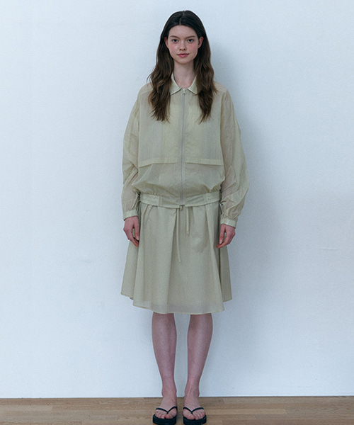 Madeleine sheer wind breaker бежевый