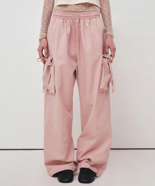 パンツ NICK&NICOLE CARGO STRING WIDE PANTS 5BJH640 ナイロンツイルカーゴパンツ｜その他パンツ｜ニコル公式通販