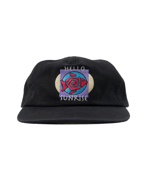 【Hello Sunrise】Fish Logo Relaxed Fit 5Panel Cap〜キャップ HELLO SUNRISE キャップ 帽子 「別注」「HELLO SUNRISE」ロゴ