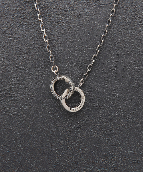 로얄피스 Twin ring pendant necklace