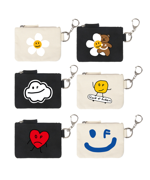 Кожаный картхолдер-брелок Signature Keyring Card Wallet (Unisex)