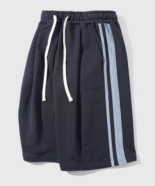 Side track half sweat pants Navy OYSP2627