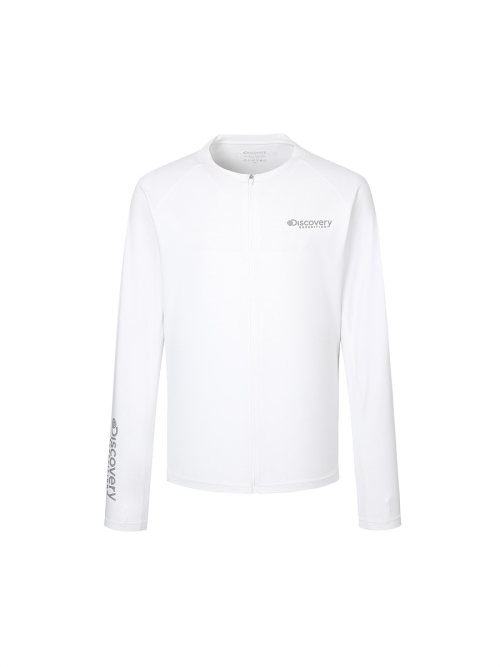 디스커버리 익스페디션() [무료반품] 프레시벤트 남성 에센셜 풀집업 래쉬가드 (WHITE) 상품 이미지