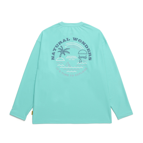 Рашгард с сезонным принтом N242URG640 TOPAZ GREEN