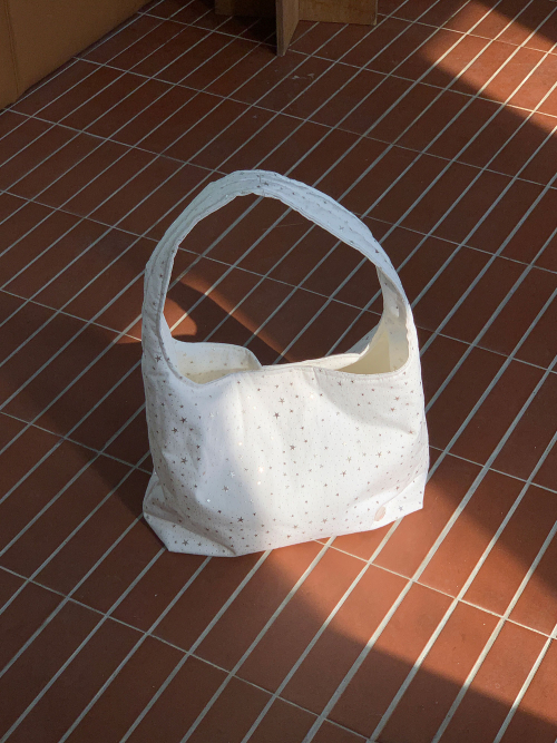 Nube hobo bag l - белый with star studs