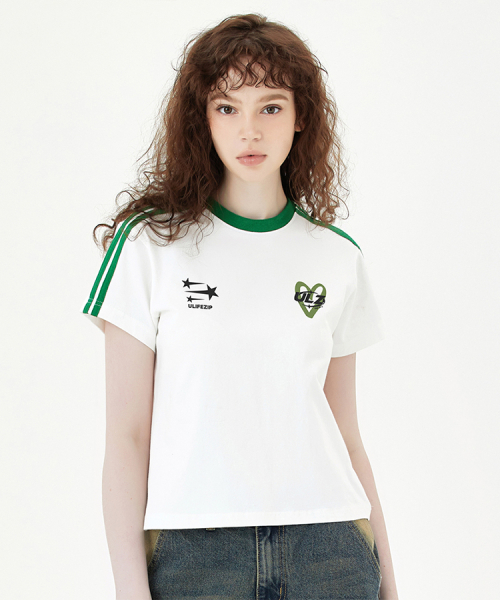 유라이프지(ULIFEZIP) 숏타비트 세미크롭 트랙 반팔티 6 Color [ULZE_5002] - 사이즈 & 후기 | 무신사
