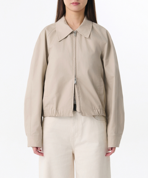 Женский хлопковый блузон, light beige