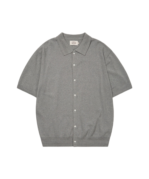 Базовый трикотажный топ с коротким рукавом, Grey