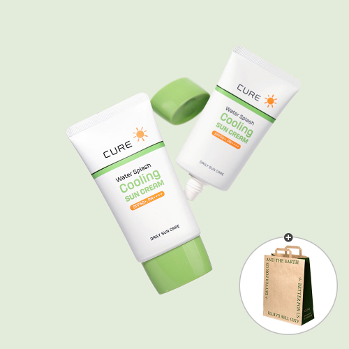 김정문알로에(kimjeongmoonaloe) 큐어 워터 스플래쉬 쿨링 선크림 40ml 2개