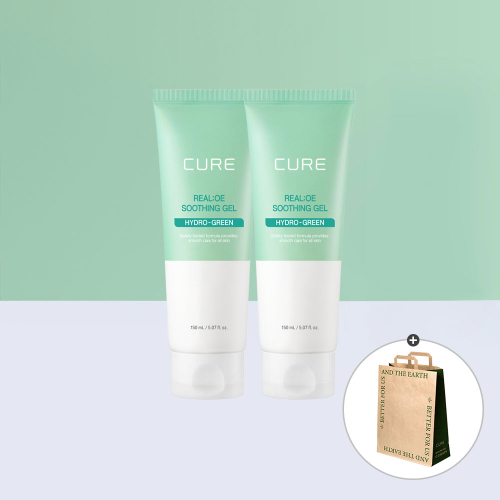 김정문알로에(kimjeongmoonaloe) 큐어 리알로에 수딩젤 150ml 2개