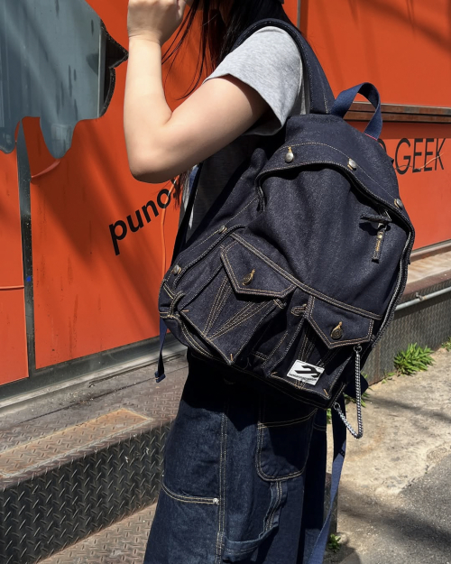 탄산마그네슘() 트러커 자켓 백팩 블루 상품 이미지