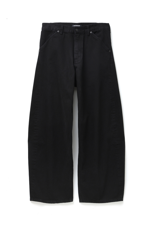 Wide Curve Jeans Jet Black