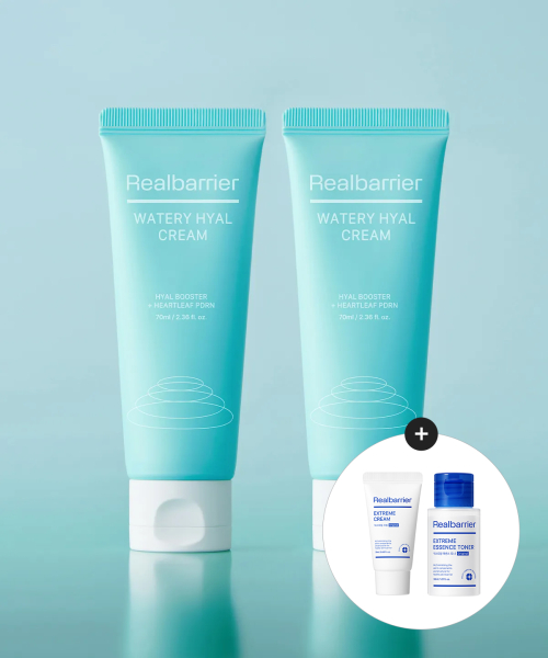 리얼베리어() 워터리 히알 크림 70ML X2개 (증정 익스트림 (크림25ML+토너30ML)) 상품 이미지