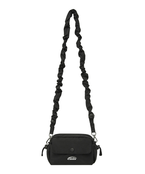 STRING MINI CROSSBODY BAG-BLACK
