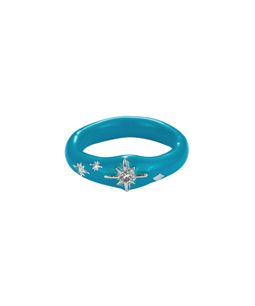 [韓国人気ジュエリー] nff starry night ring-ocean blue 엔프프(NFF) starry night ring-ocean blue - 후기 | 무신사