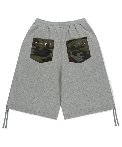 BERMUDA CAMO POCKET SWEATSHORT GREY(MG2FMMPA05A)