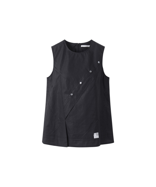 Puzzled Shirts Detail Top_RQTAM25524BKX