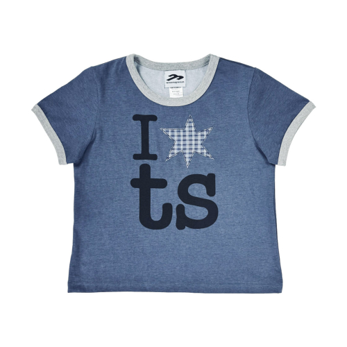 탄산마그네슘() 링거 티셔츠 블루 (우먼) 상품 이미지