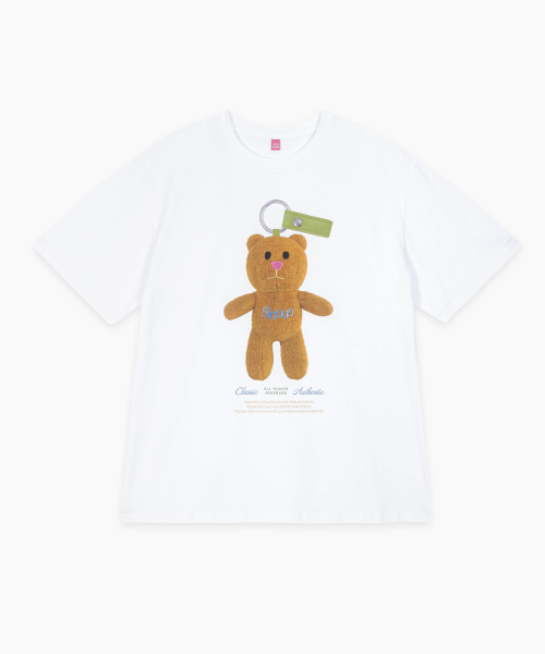 【Sinoon】 NOONI Bear Keyring T-Shirt / 追跡付 MUSINSA公式 | SINOON NOONI Bear Keyring (Cotton Blue)