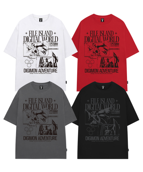 Digimon Adventure Angemon & Devimon Overfit T-shirt 4 цвета