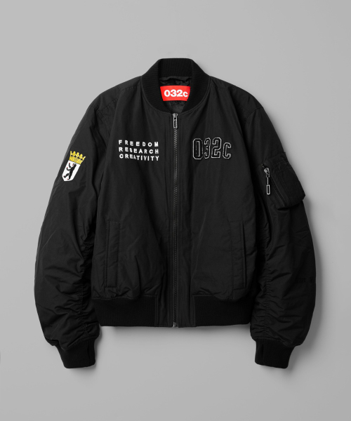 (U) Бомбер NIGHTHAWKS BOMBER SEOUL JACKET BLACK