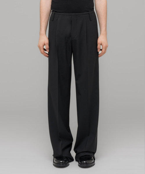 Брюки (U) OFFICE ATTIRE WIDE LEG SUIT PANTS BLACK