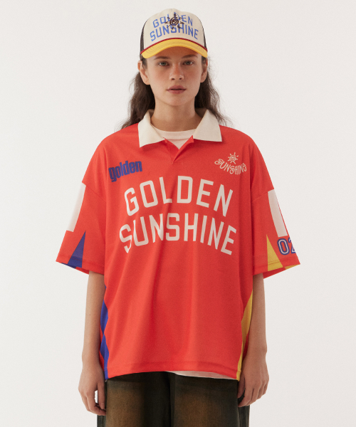 Sunshine artwork jersey t-shirts_Red