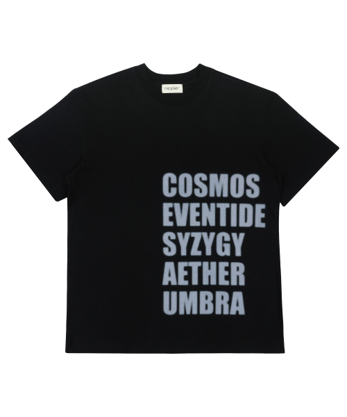 Blurry Lettering T-Shirt (Black)