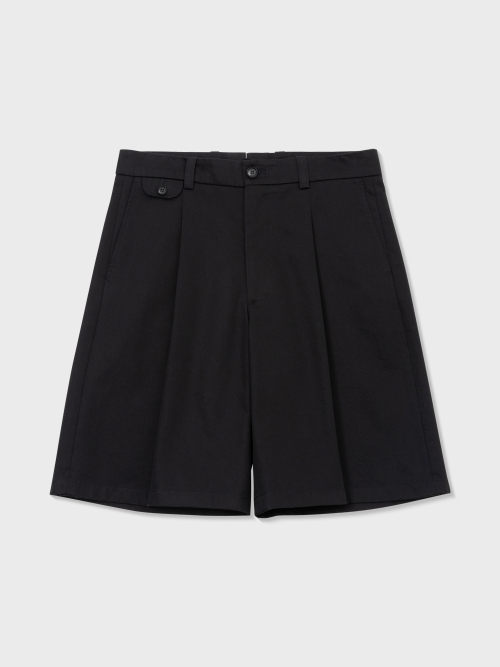 COTTON CHINO BERMUDA SHORTS (BLACK)