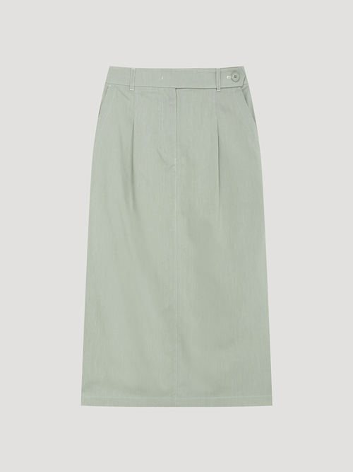 Юбка с защипом и разрезом сзади Light Khaki