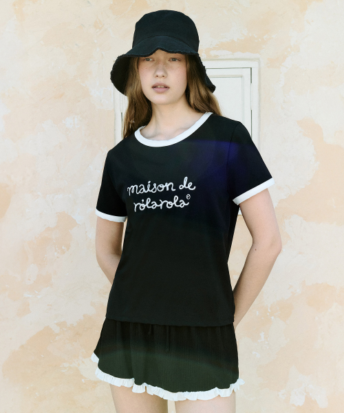 로라로라() MAISON DE ROLA RASHGUARD BLACK 상품 이미지