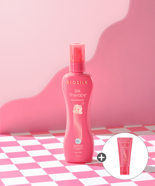 [실크테라피] (하츄핑 러기지 증정) 실크테라피 히트인핸서 헤어 밀크 150ML 하츄핑 기획세트+추가증정 3620806 