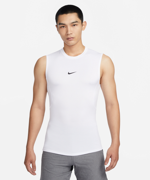 Майка NIKE Pro Dri-FIT Tight White:Black / FB7915-100