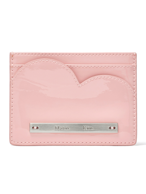 【MATIN KIM】HEART WAVE ENAMEL CARD WALLET MUSINSA | MATIN KIM HEART WAVE ENAMEL CARD WALLET IN MINT