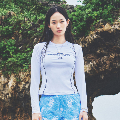 노스페이스() NT7TR32B 여성 서퍼 긴팔 래쉬가드_WHITE 상품 이미지